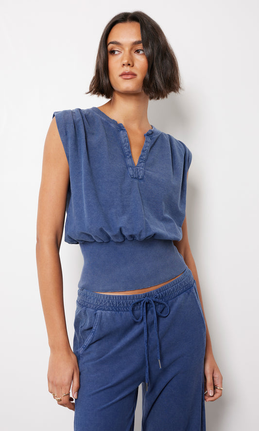 Bobi Split Neck Sleeveless