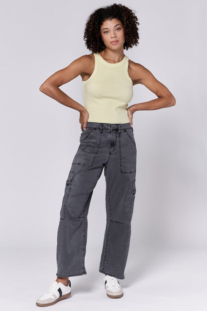 Lasso High Rise Soft Barrel Pants