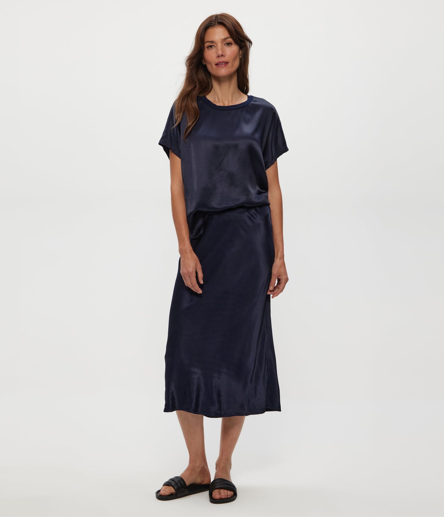Leila Bias Midi Skirt