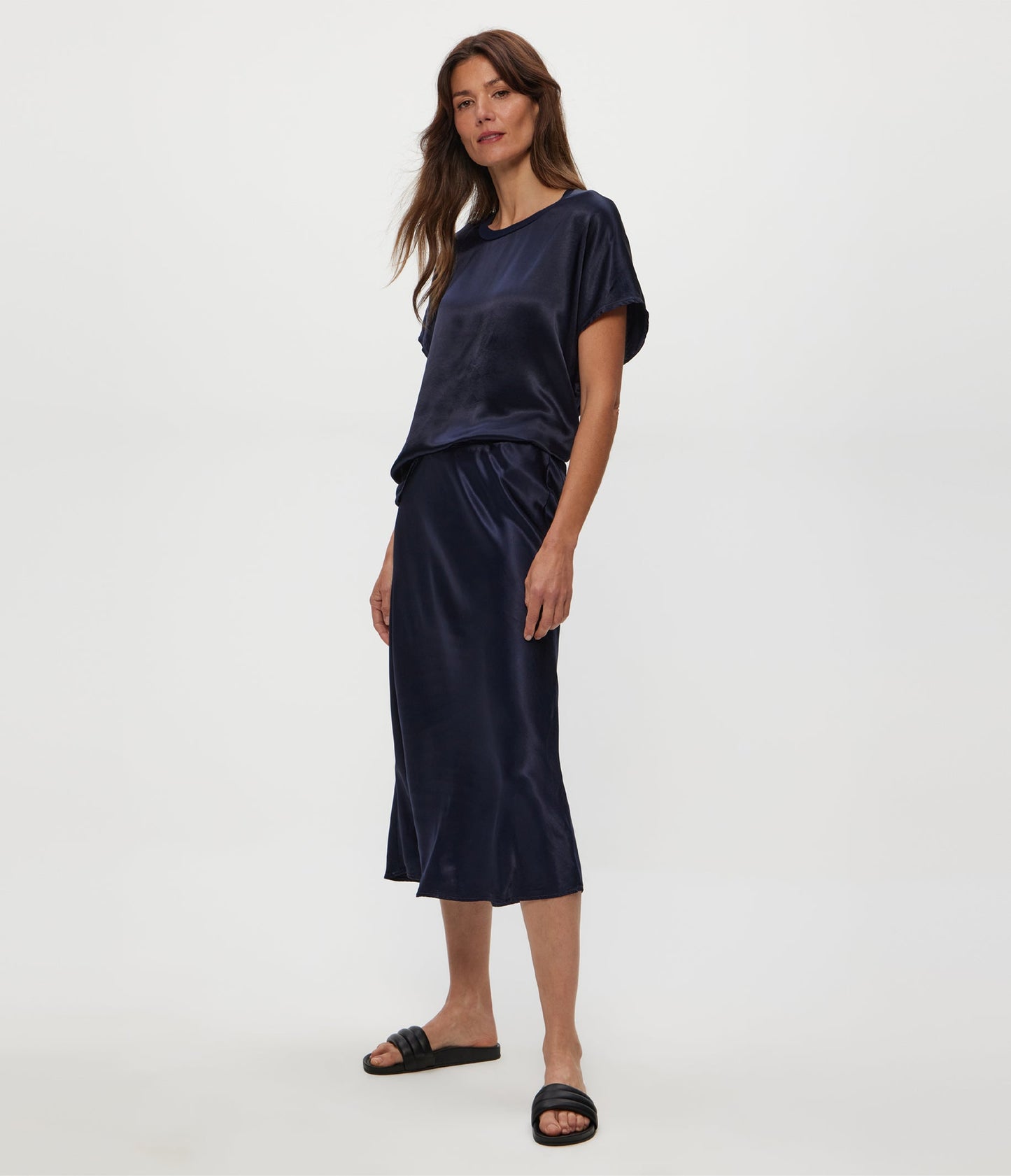 Leila Bias Midi Skirt