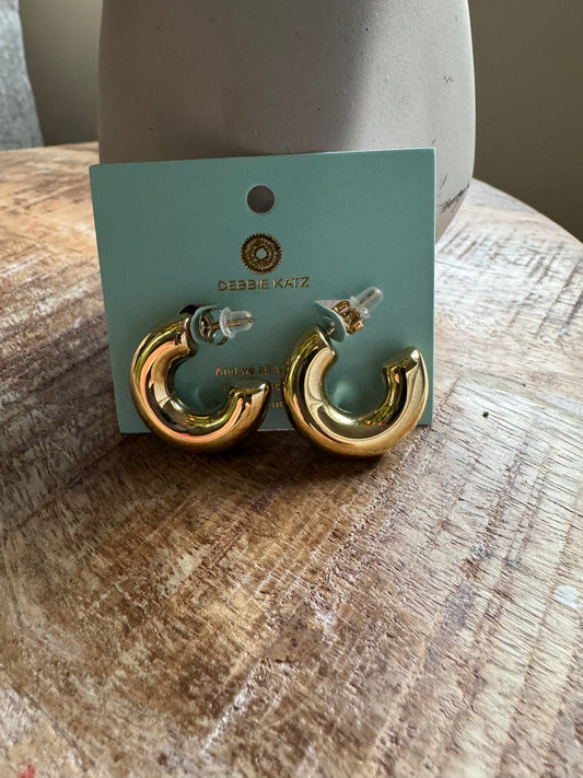 Cami Thick Gold Hoops