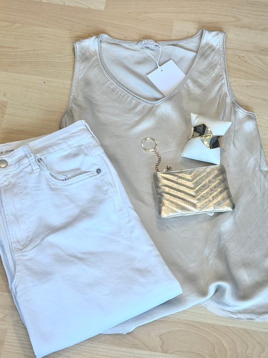 Italy Silk Tank