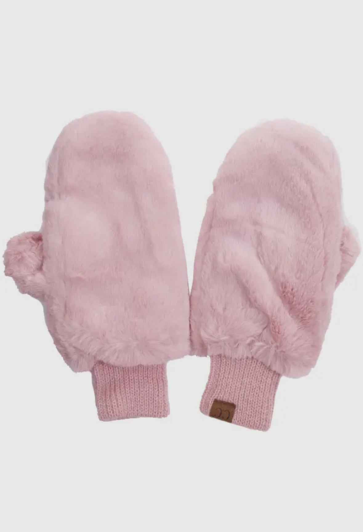 C.C. Faux Fur Convertible Mittens