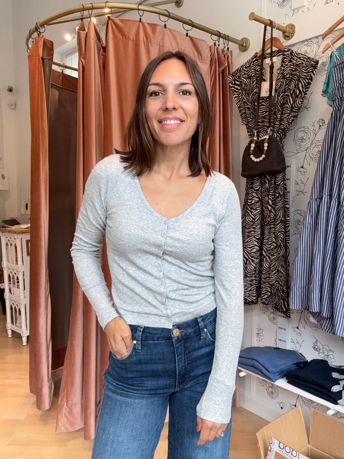 Date Night V-Neck Cardi by Bobi