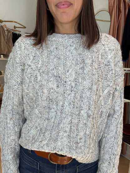 Ivory with Lurex Sweater