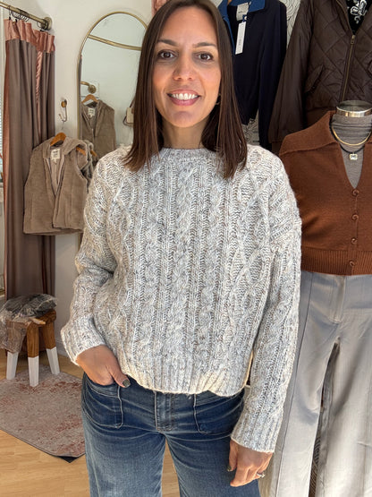 Ivory with Lurex Sweater