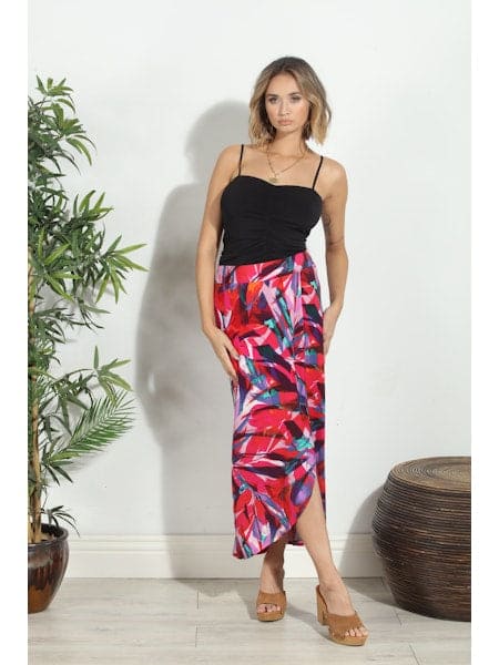 Faux Wrap Skirt