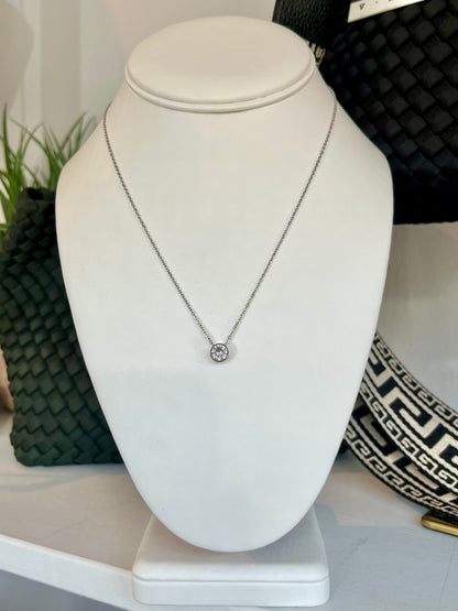 Silver Rhinestone Necklace