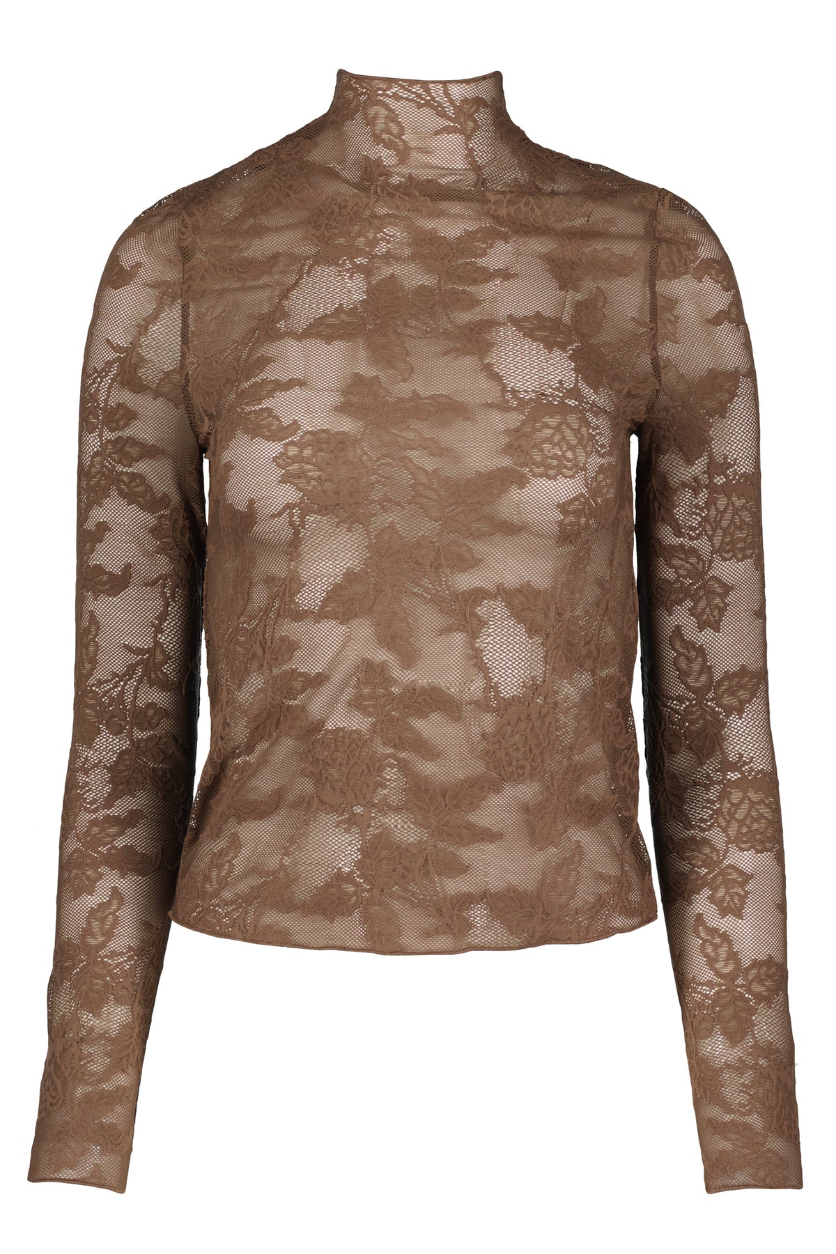 Spencer Funnel Neck Sheer Top