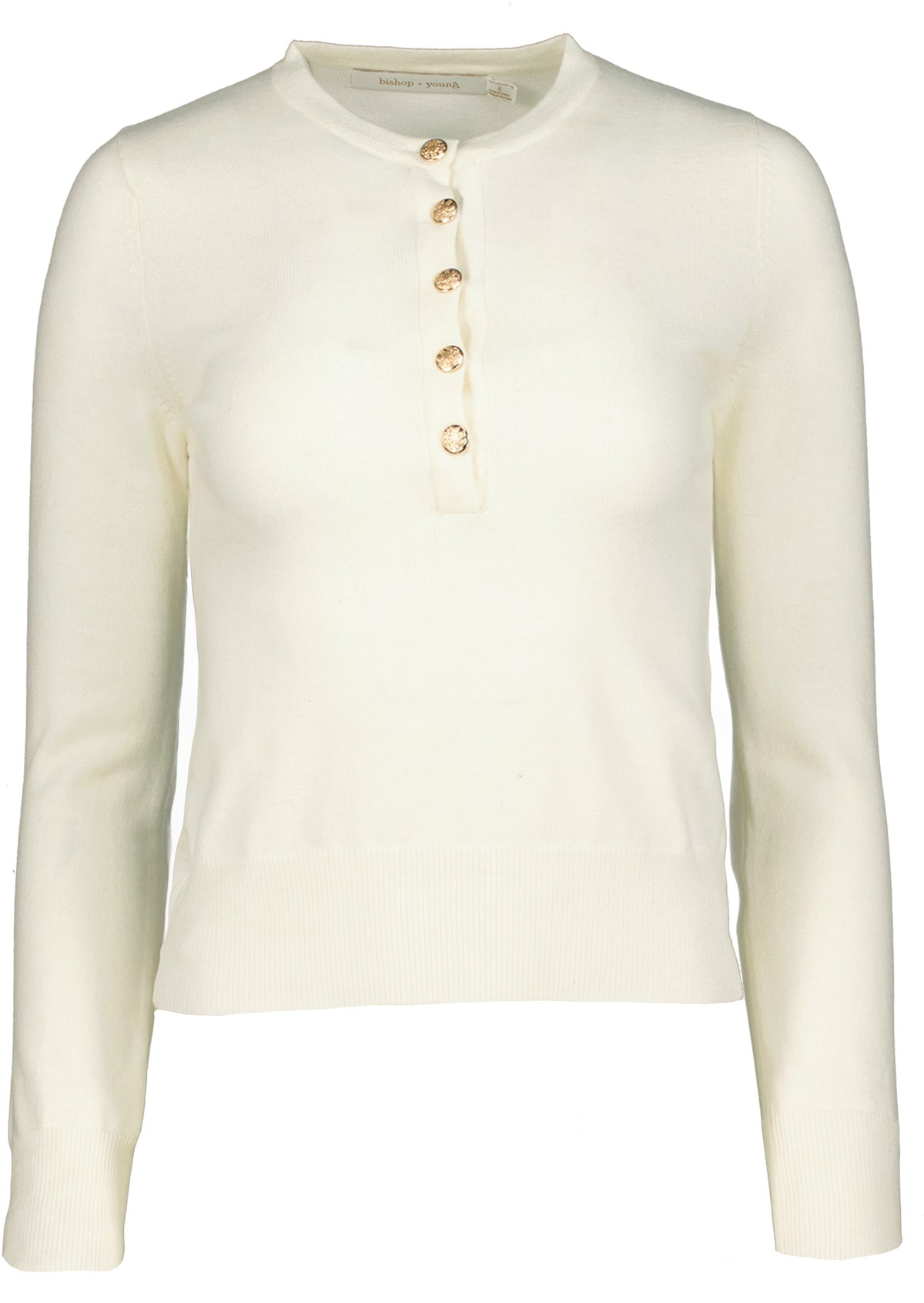 Vega Cream Henley Sweater