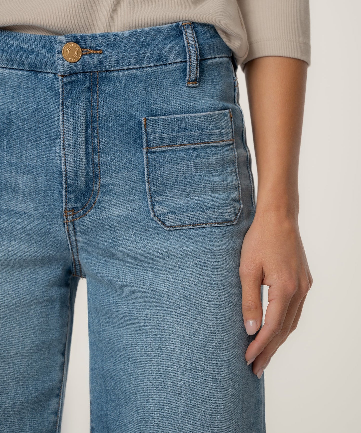 Meg Wide Leg Patch Pockets
