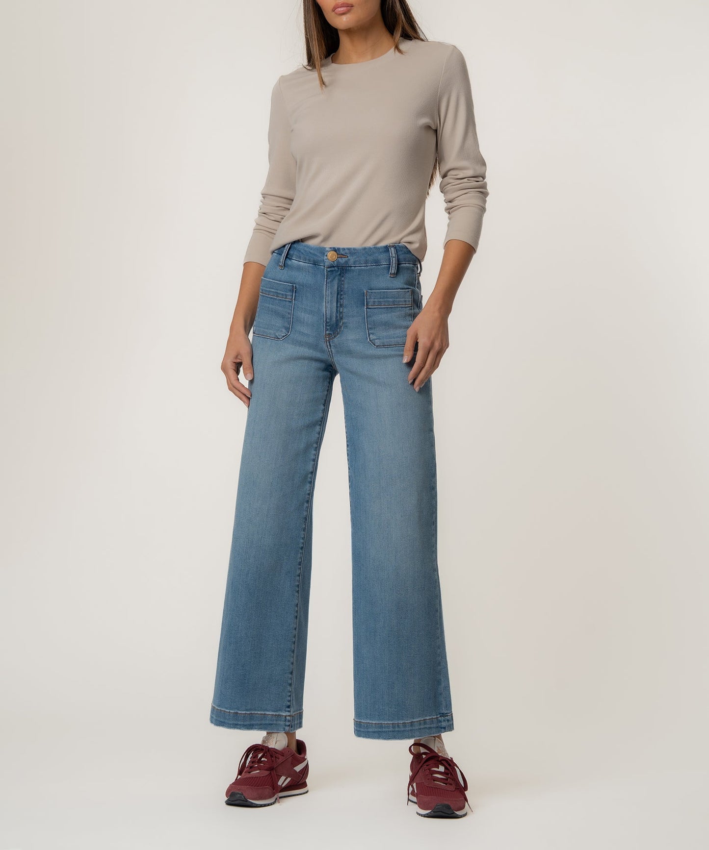 Meg Wide Leg Patch Pockets