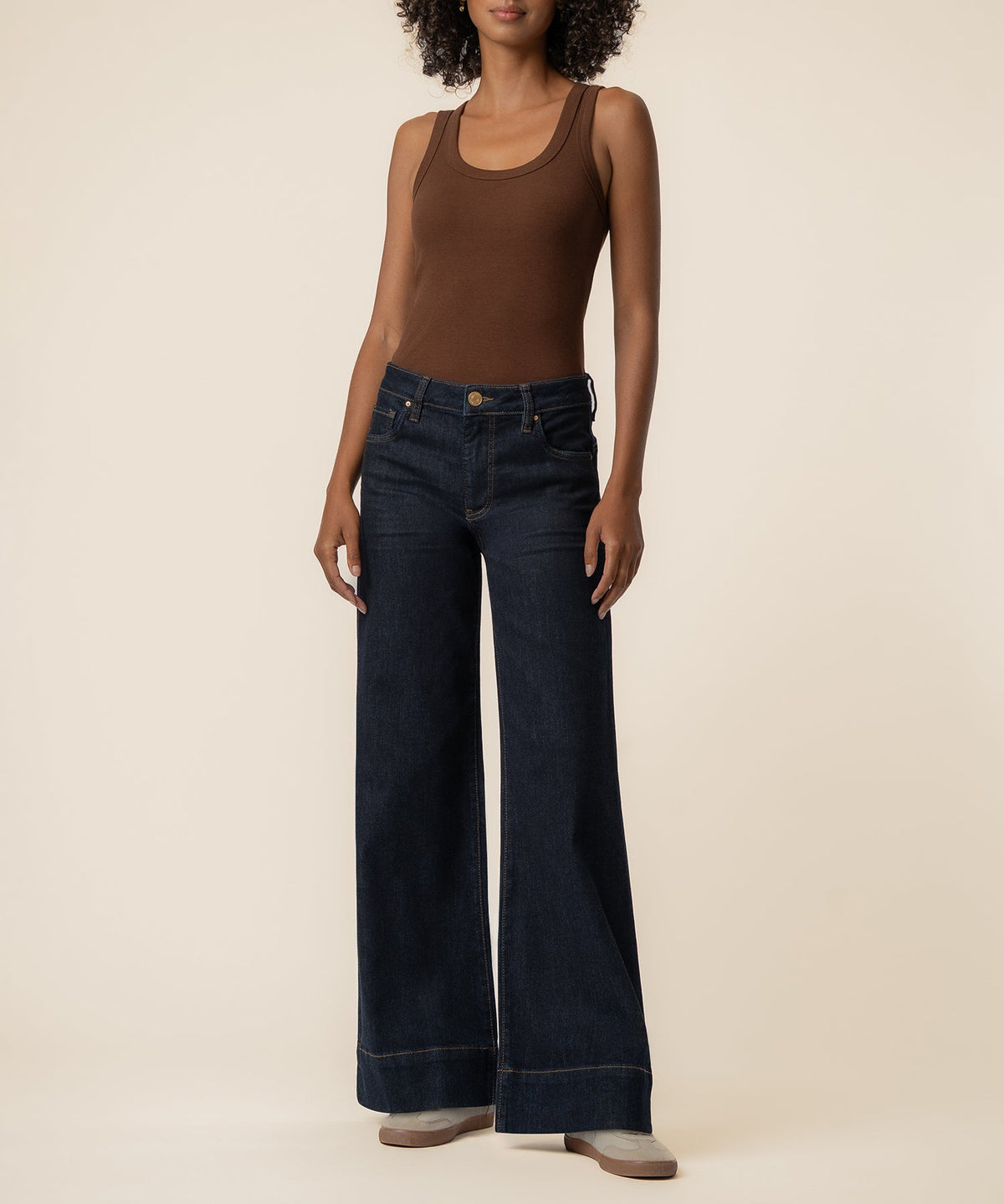 Maya High Rise Wide Leg Dark Wash Jeans