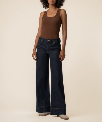 Maya High Rise Wide Leg Dark Wash Jeans