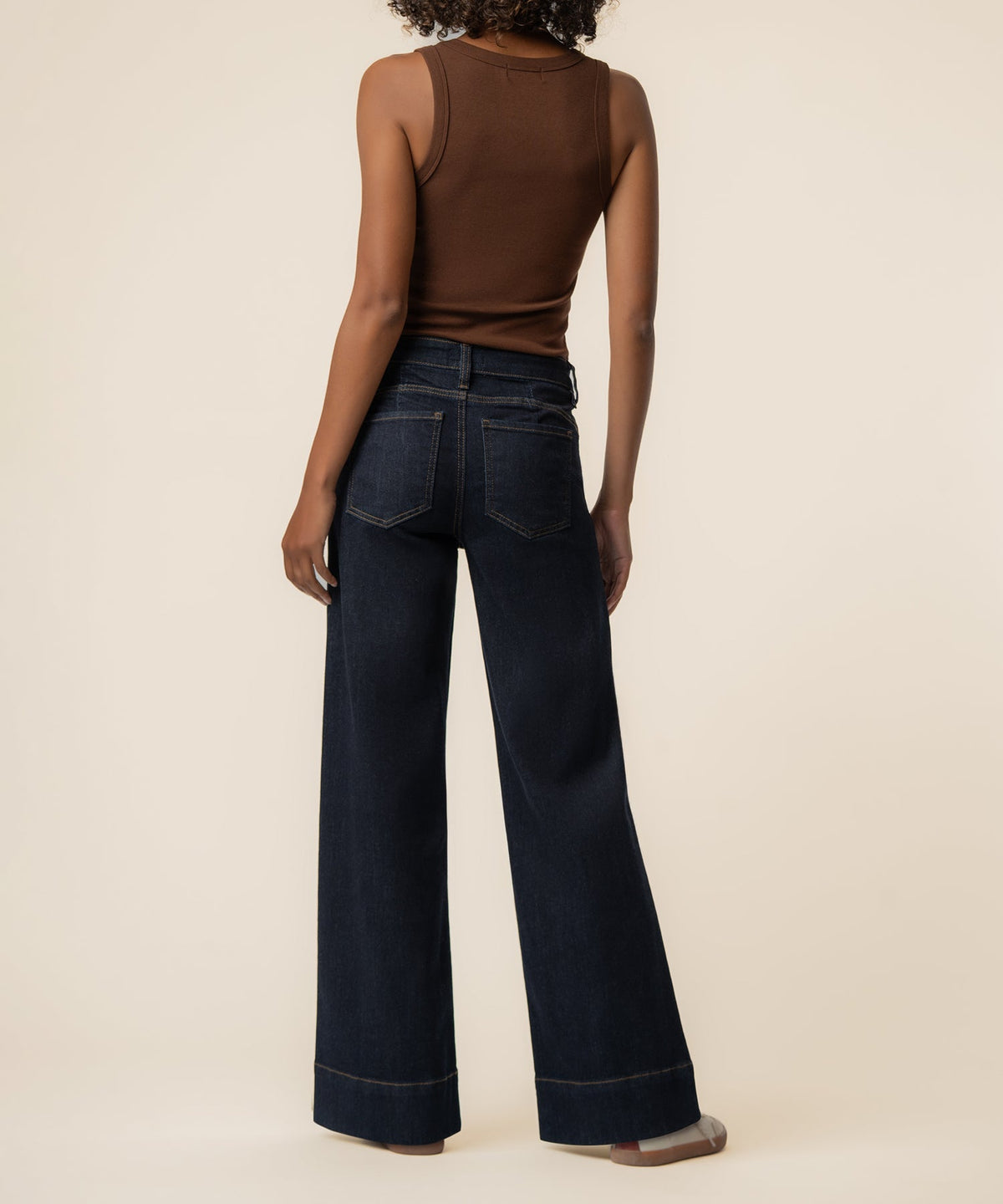 Maya High Rise Wide Leg Dark Wash Jeans