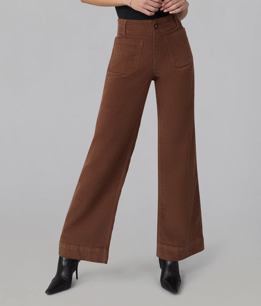 Colette High Rise Brown Corduroy
