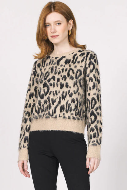 Mina Snow Leopard Sweater