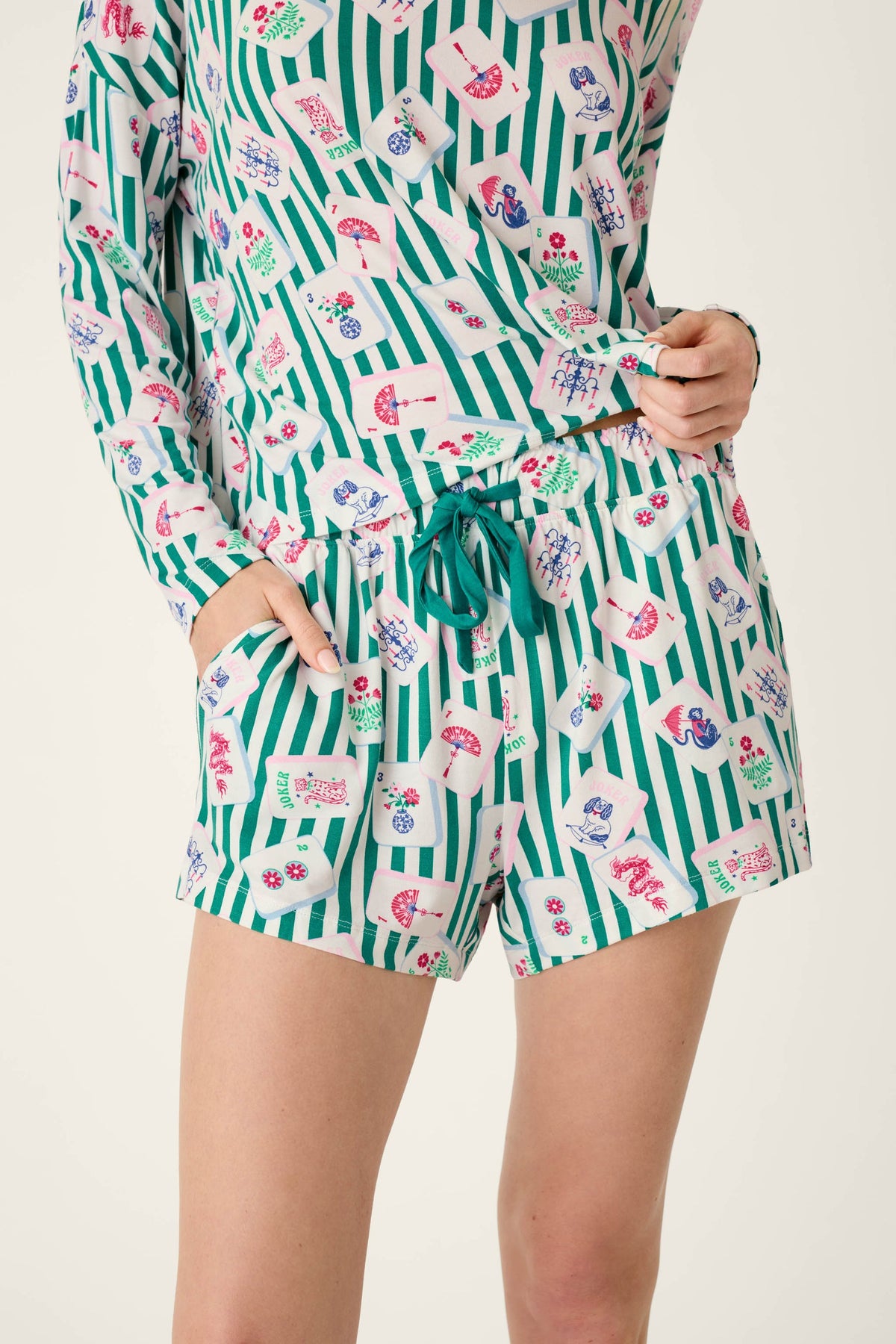 PJ Salvage Mahjong Pajamas Set