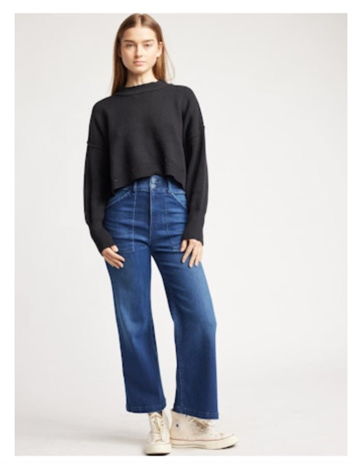 Aria High Rise Crop Jeans