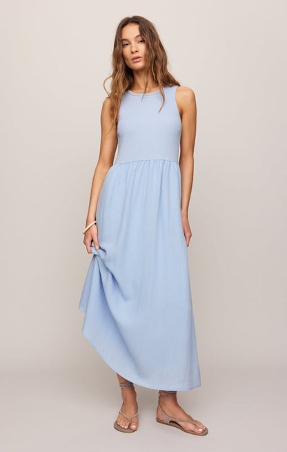 Charlotte Light Blue Midi Dress