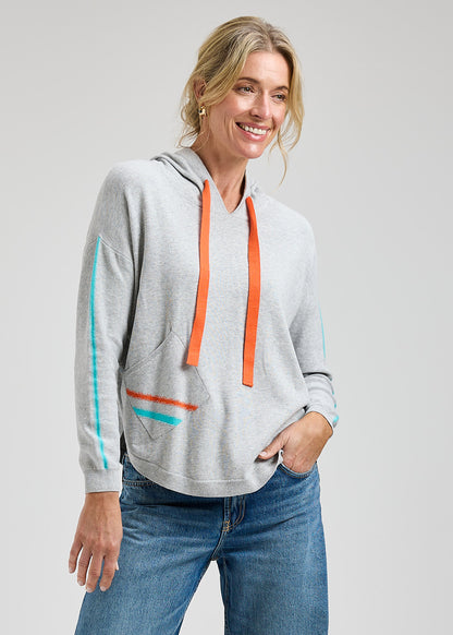 Zaket & Plover Marl Hooded Sweater