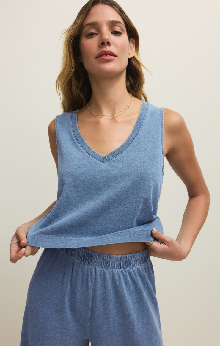 Sloane V-Neck Denim Tank Z Supply