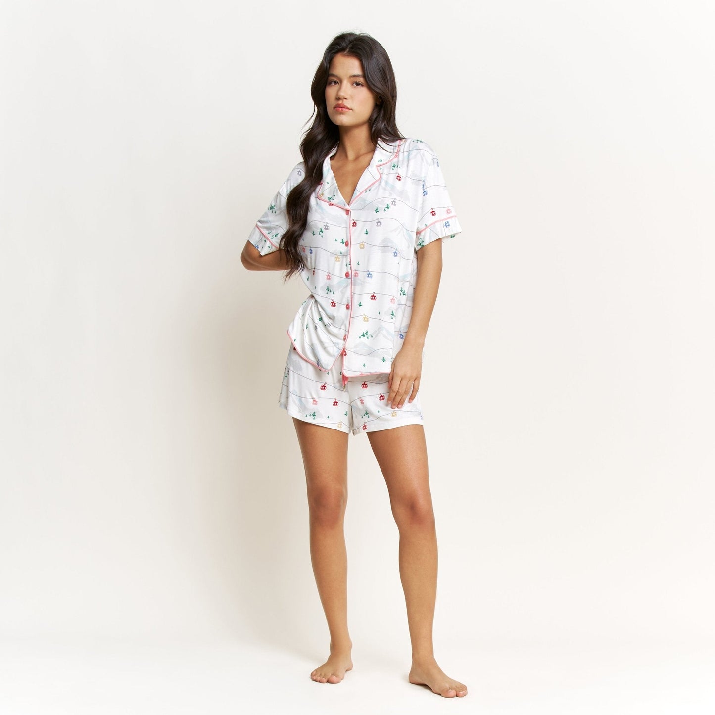 All American Shortie Gondolas Pajama Set