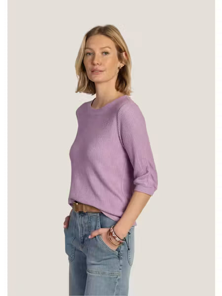Waffle Elbow Sleeve Tee