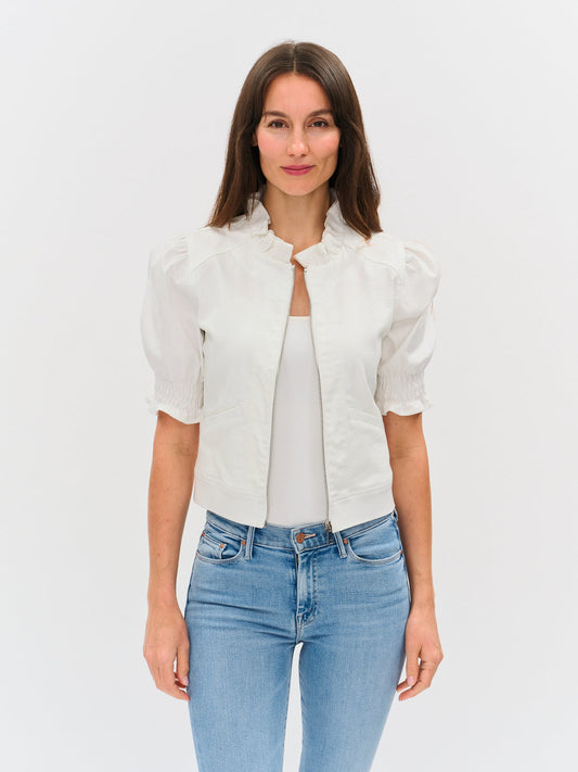 Madison Short Sleeve Ruffle Jacket