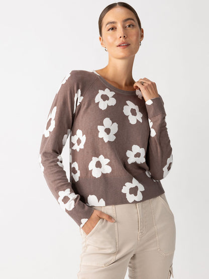 All Day Long Floral Sweater