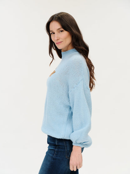 Ciao Graphic Blue Sweater