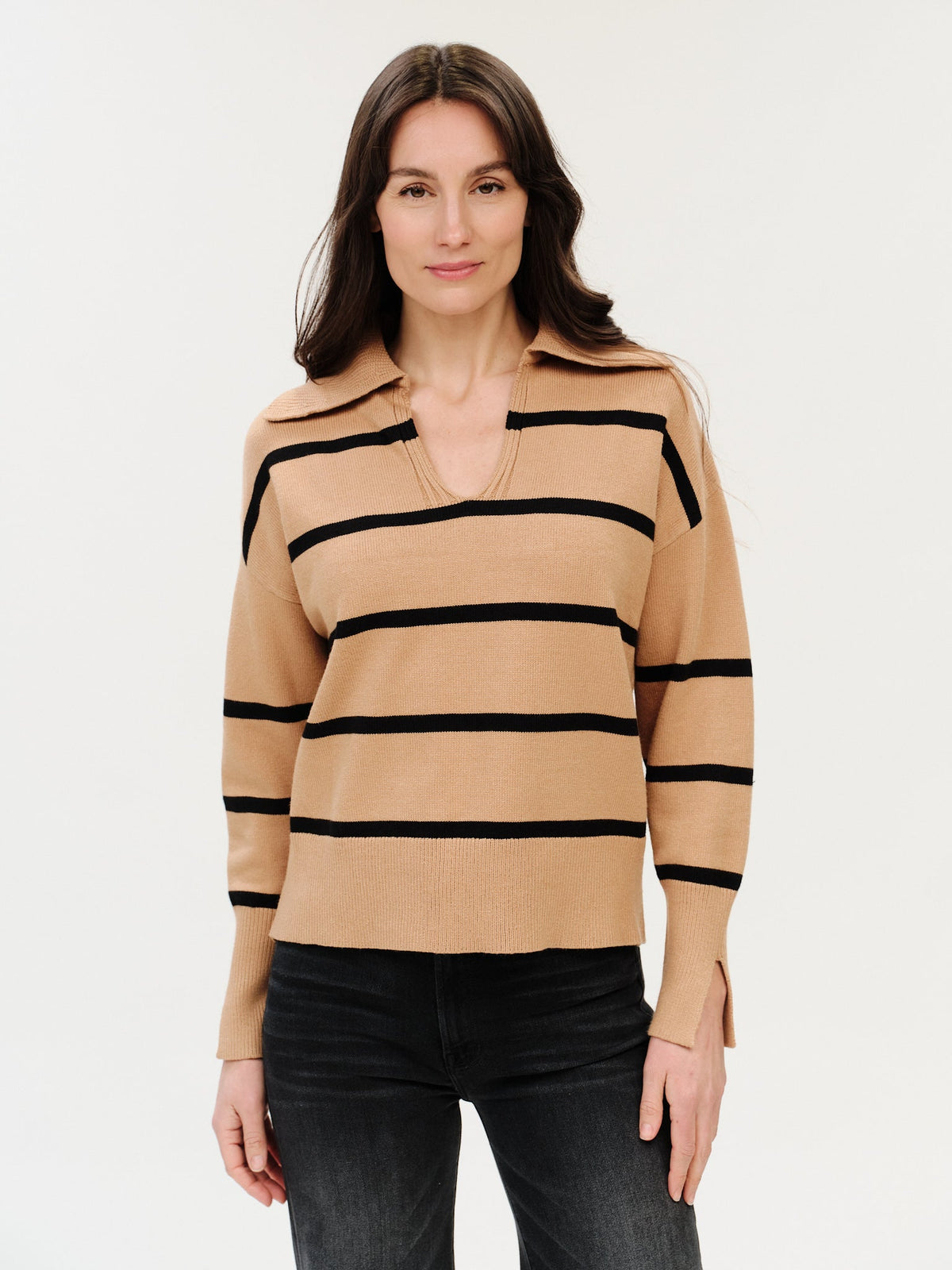 Ruth Striped Collar Sweater