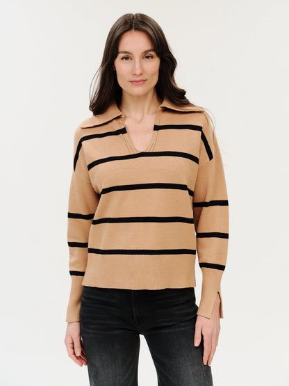 Ruth Striped Collar Sweater