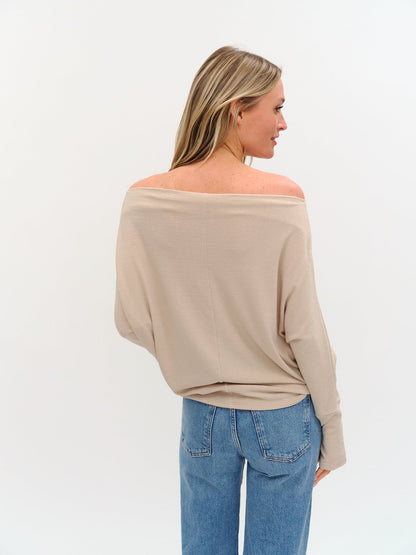 Taupe Anywhere Top