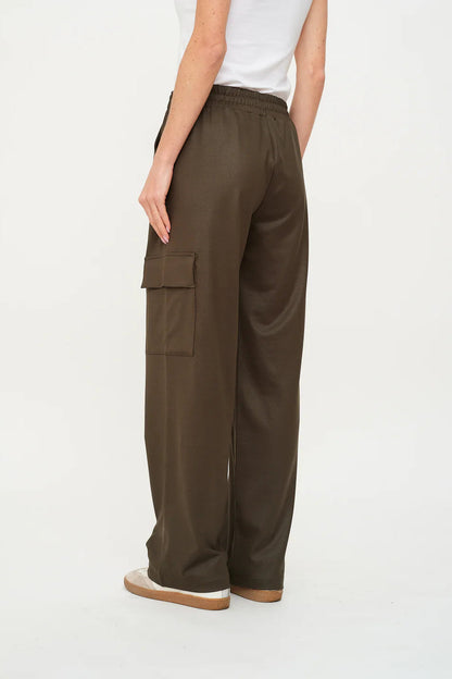Headliner Coated Wide Leg Cargo by Six Fifty